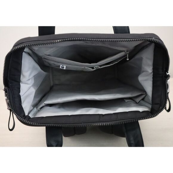 Baggallini Women's O/S Black Soho Padded Laptop Sleeve Work Backpack - Picture 12 of 16